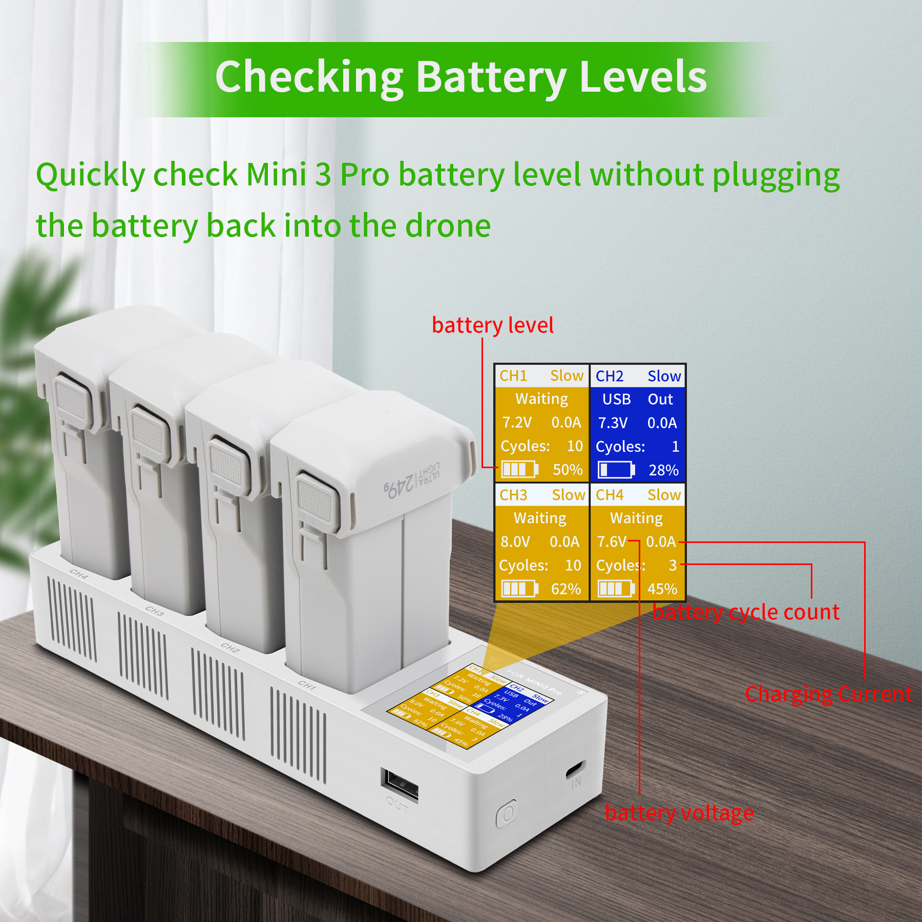 4in1 3in1 Battery Charging Hub - Drone Charging Hub บทวิจารณ์และราคา