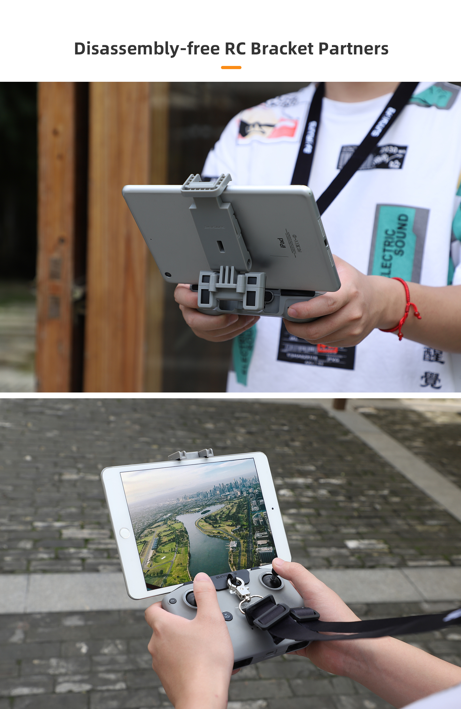 Foldable Disassembly-free Brac - Drone Tablet Mount บทวิจารณ์และราคา