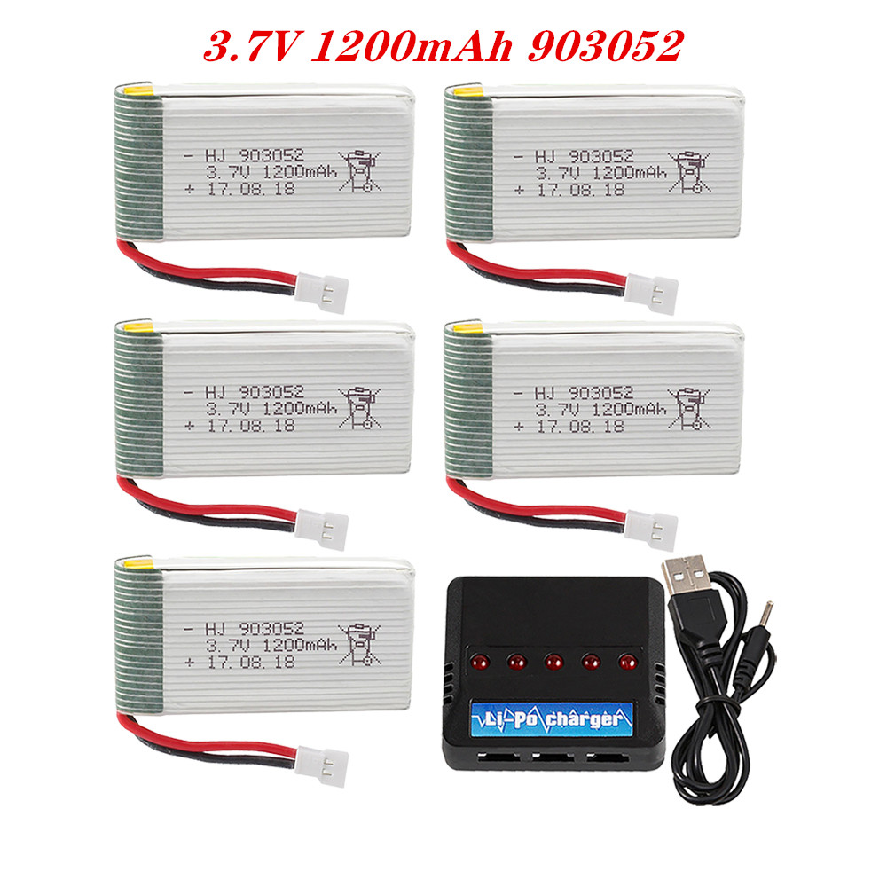 3.7V 1200mah 903052 Lipo Batte - Drone Battery Adapter บทวิจารณ์และราคา