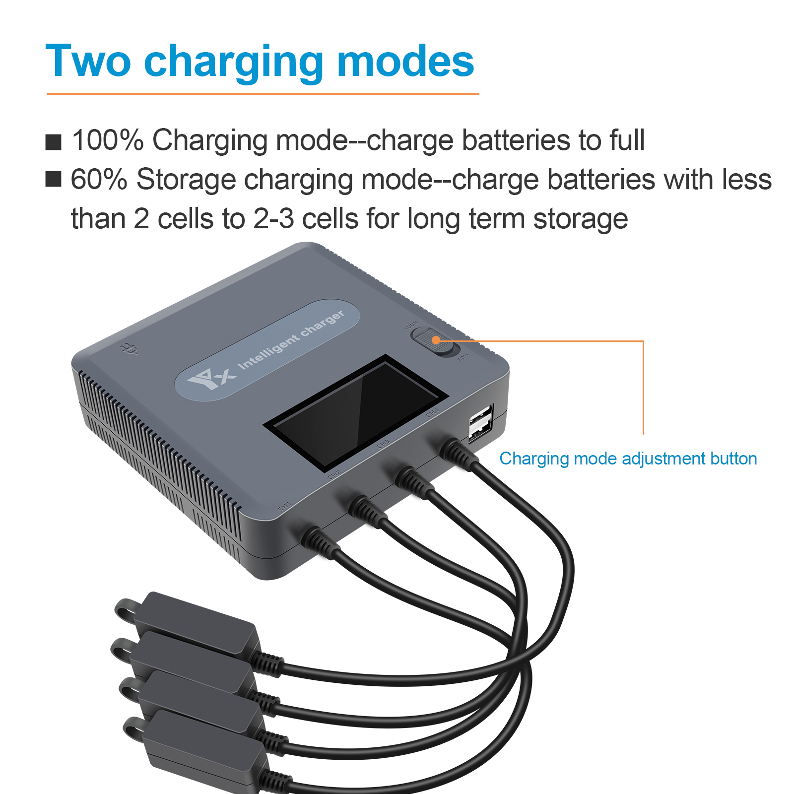6 in 1 Digital display Battery - Drone Charging Hub บทวิจารณ์และราคา