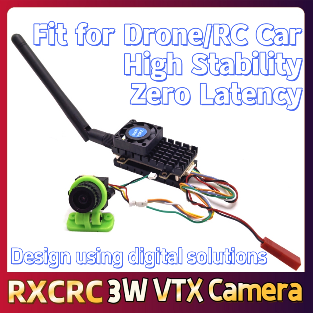 RXCRC 5.8G 3W Video VTX transm - Drone Controller Screen บทวิจารณ์และราคา
