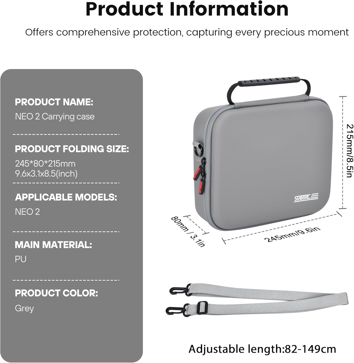 STARTRC Neo 2 Portable PU Shou - Drone Carrying Case บทวิจารณ์และราคา