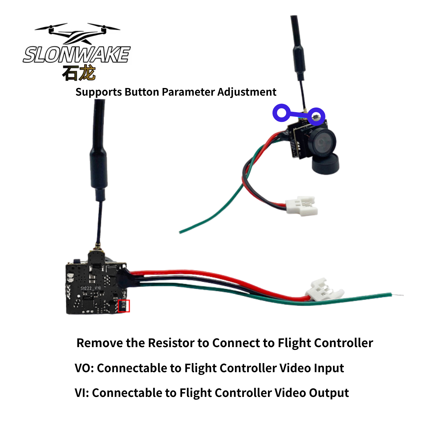 SLONWAKE 5.8G Analog Video Tra - Drone Controller Screen บทวิจารณ์และราคา
