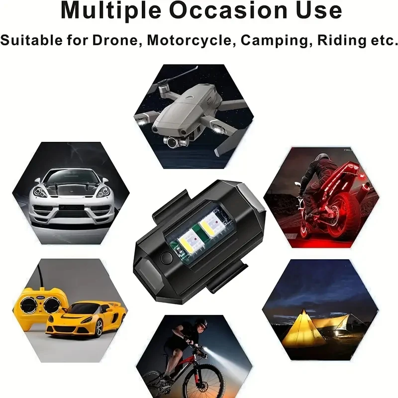 1Pcs Remote LED RGB Anti-colli - Drone Strobe Light บทวิจารณ์และราคา