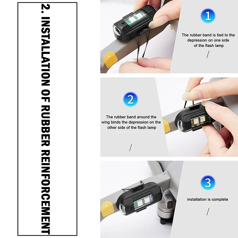 1Pcs Remote LED RGB Anti-colli - Drone Strobe Light บทวิจารณ์และราคา