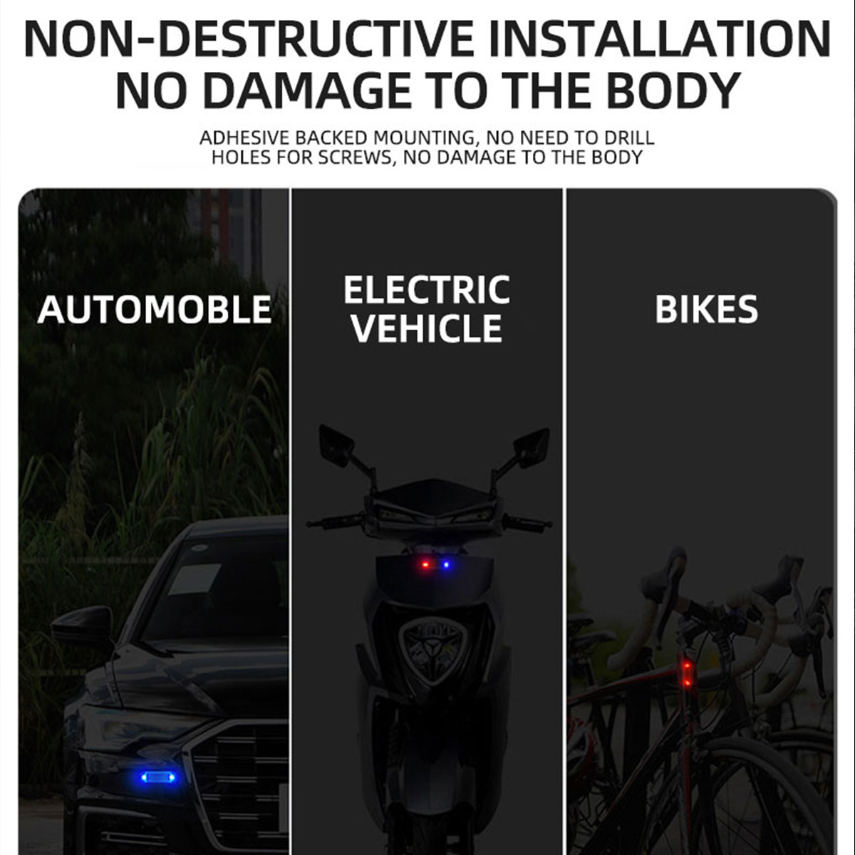 Solar Power Anti-Theft Alarm L - Drone Strobe Light บทวิจารณ์และราคา