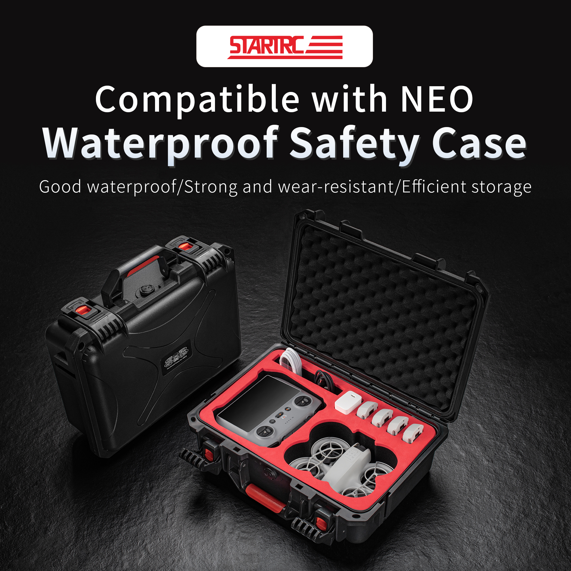 Portable Hard Waterproof Case  - Drone Charging Hub บทวิจารณ์และราคา