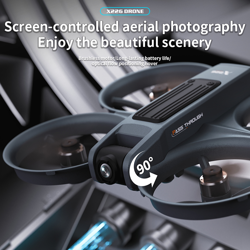 NEW X226 RC Drone 2.4G 5G WIFI - Drone Controller Screen บทวิจารณ์และราคา