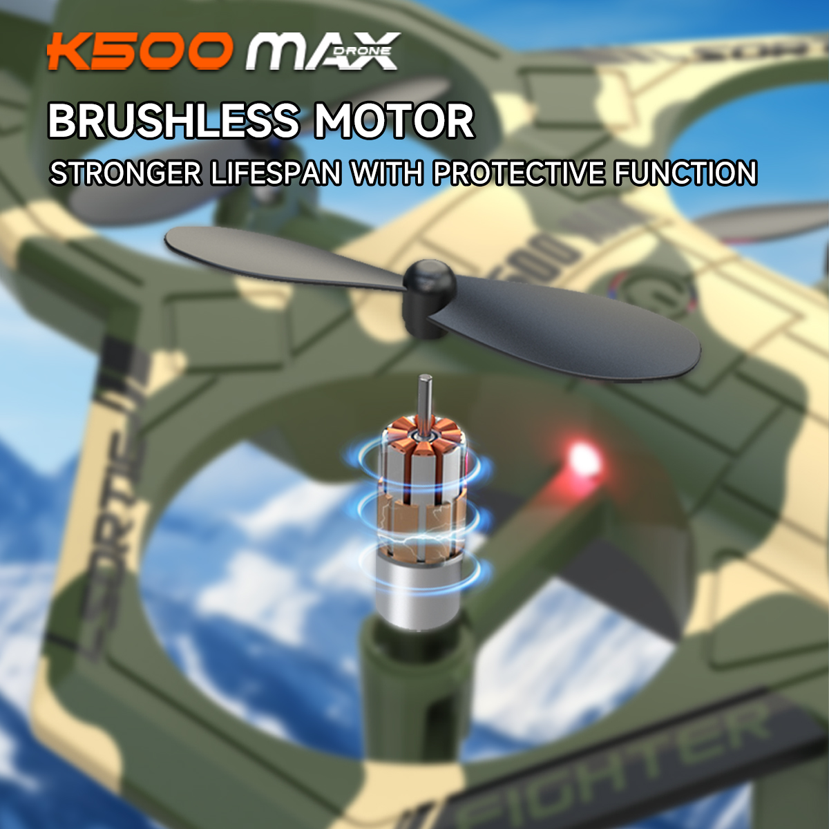 AXNEN K500 MAX RC Plane Fighte - Drone Beacon Light บทวิจารณ์และราคา