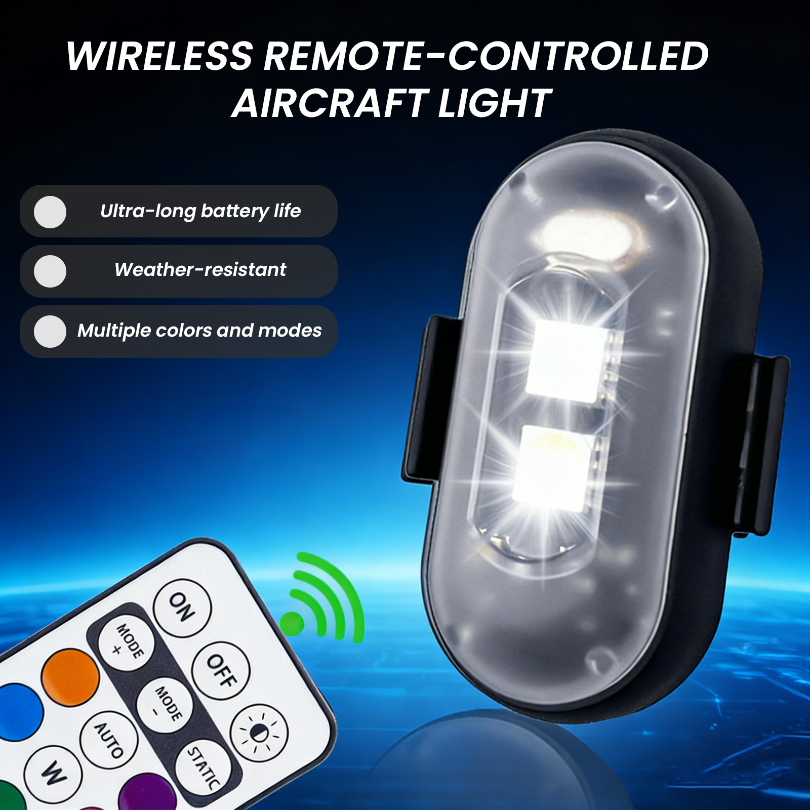 2/4/6PCS Wireless LED Strobe L - Drone Strobe Light บทวิจารณ์และราคา