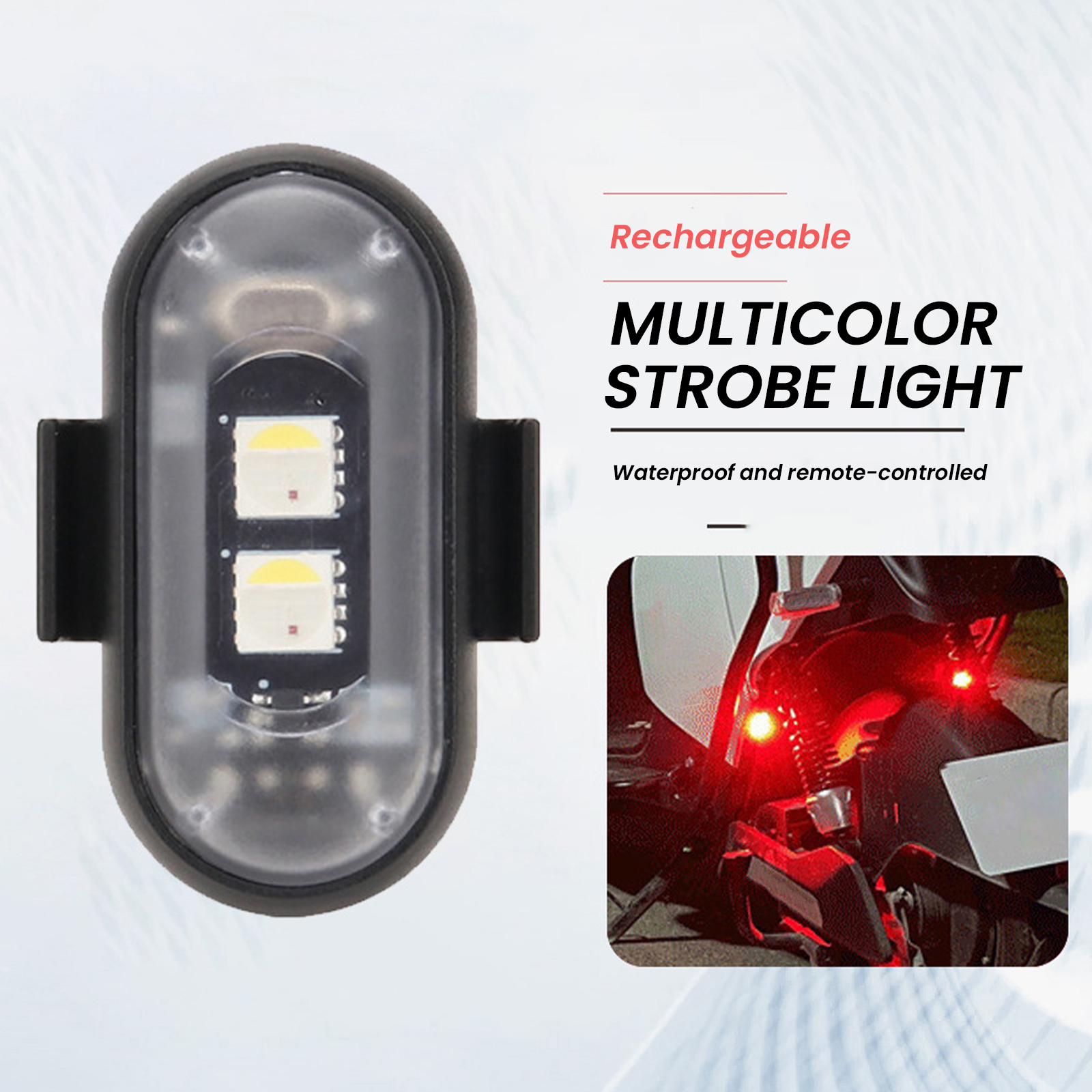 2/4/6PCS Wireless LED Strobe L - Drone Strobe Light บทวิจารณ์และราคา