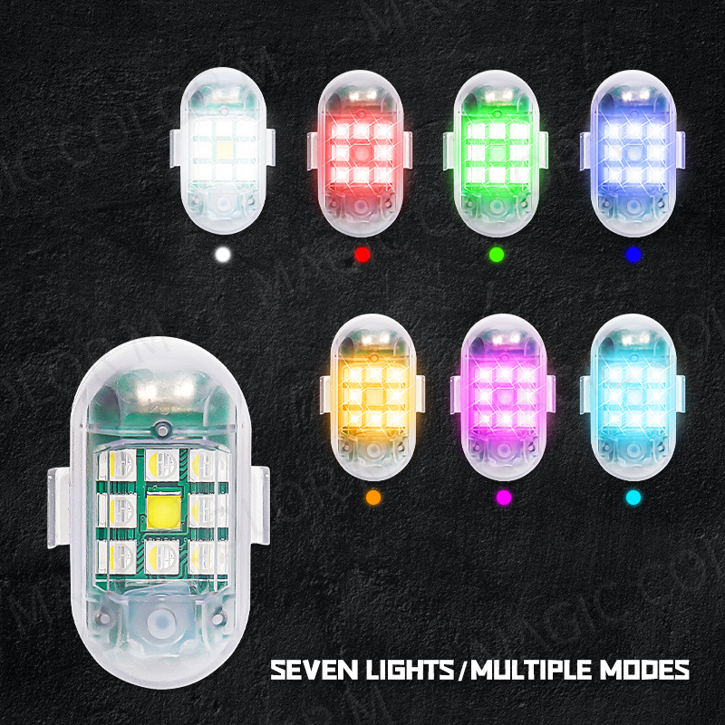 2PCS Wireless LED Strobe Light - Drone Strobe Light บทวิจารณ์และราคา