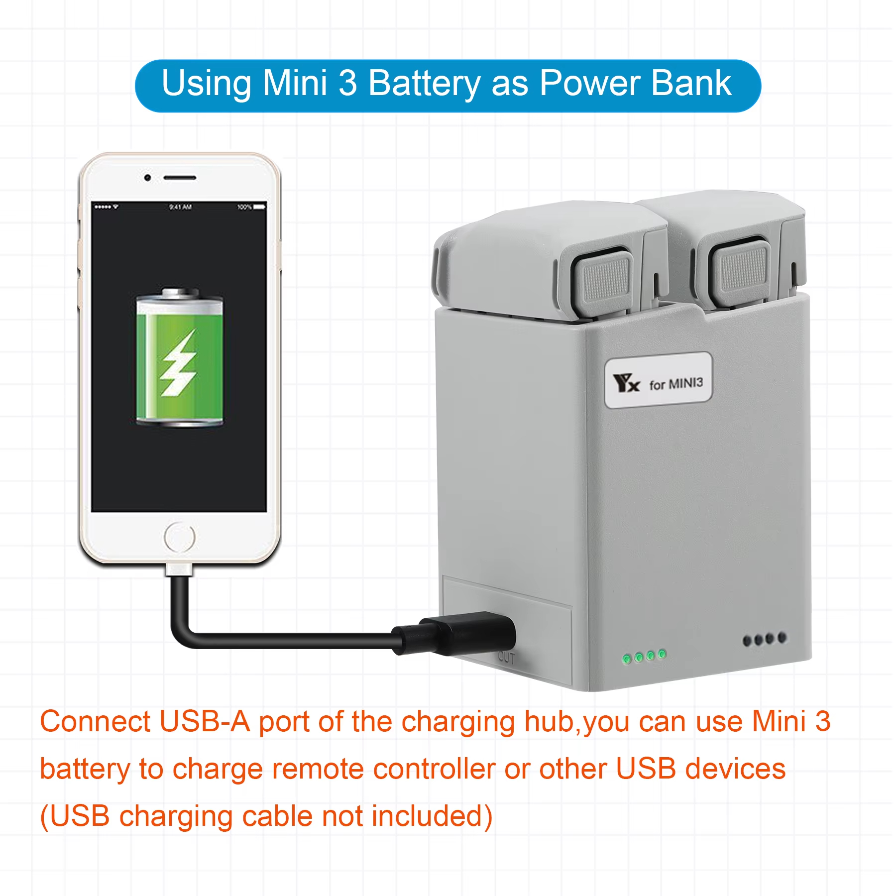 For DJI Mini 3Pro/4Pro Battery - Drone Charging Hub บทวิจารณ์และราคา