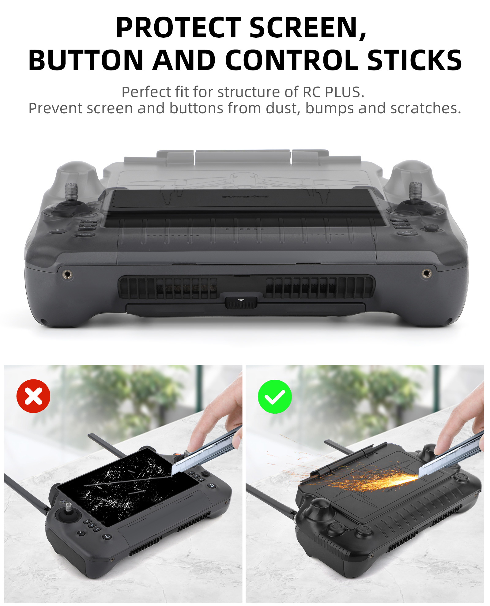 RC Plus Sun Hood Joystick Prot - Drone Sun Shade บทวิจารณ์และราคา