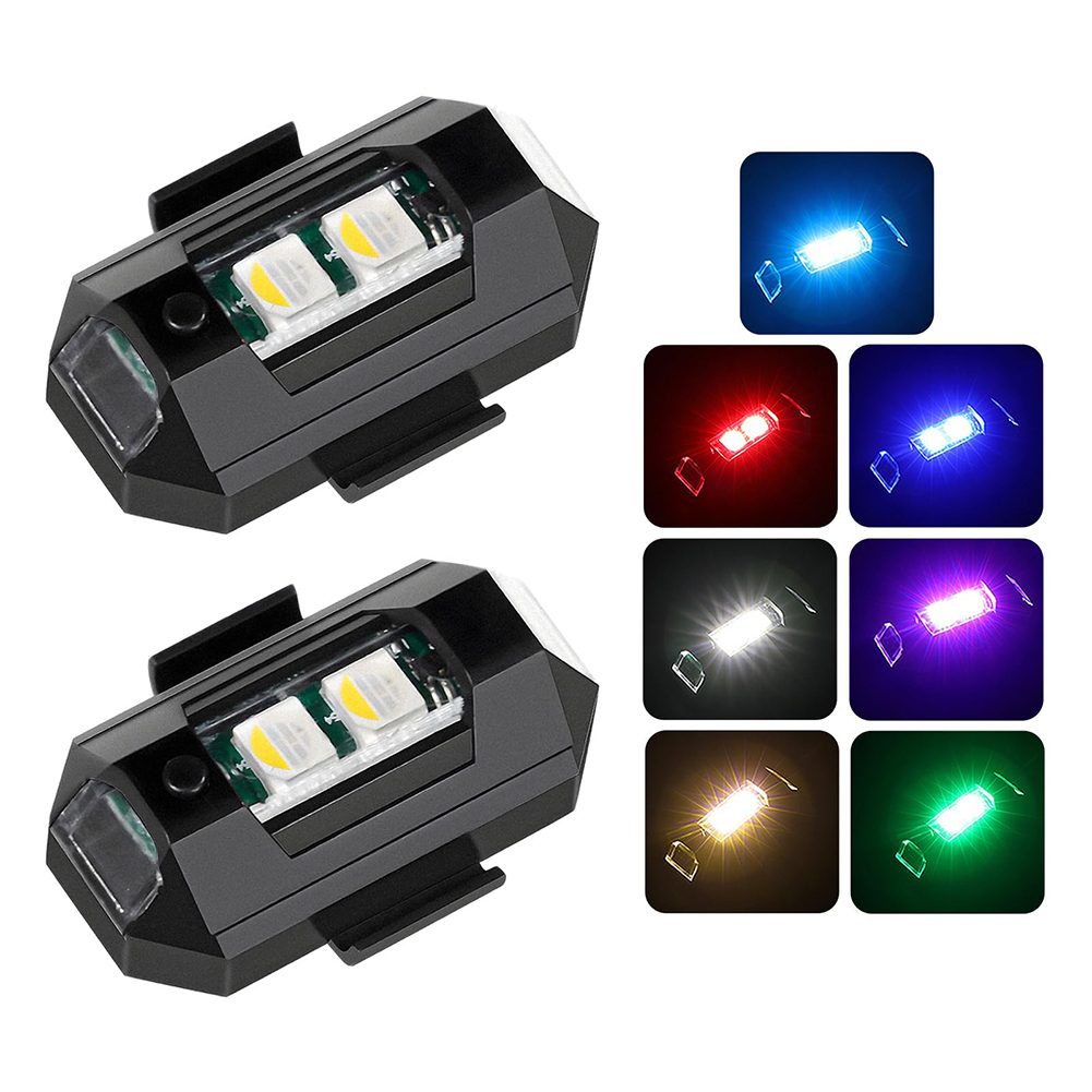 2PCS Mini LED Strobe Lights De - Drone Strobe Light บทวิจารณ์และราคา