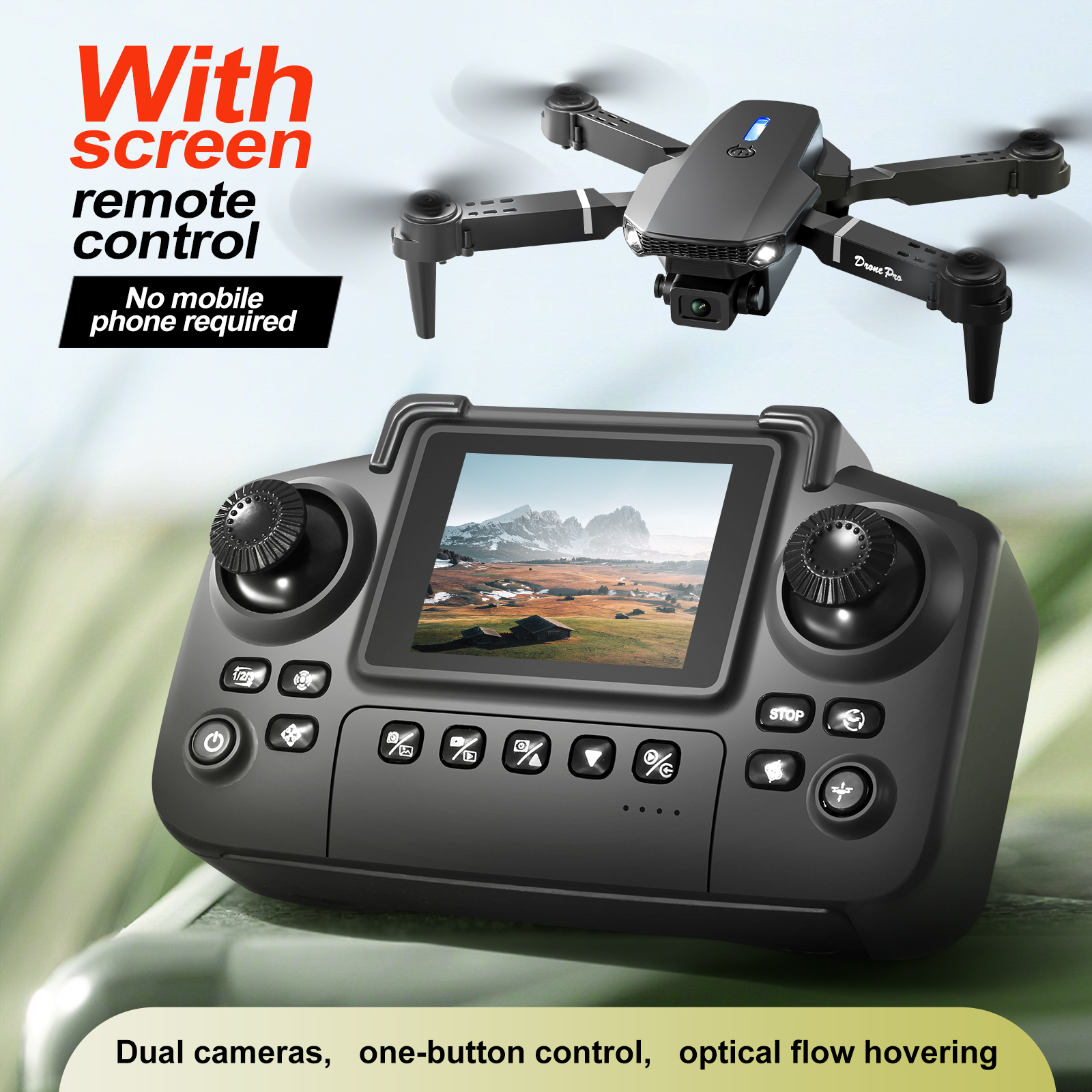 2025 New E88 E99 Upgraded Dron - Drone Controller Screen บทวิจารณ์และราคา