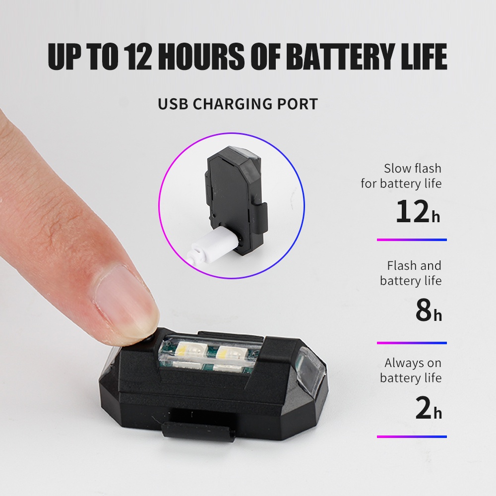 1PC 7 Color Mini USB Charging  - Drone Strobe Light บทวิจารณ์และราคา