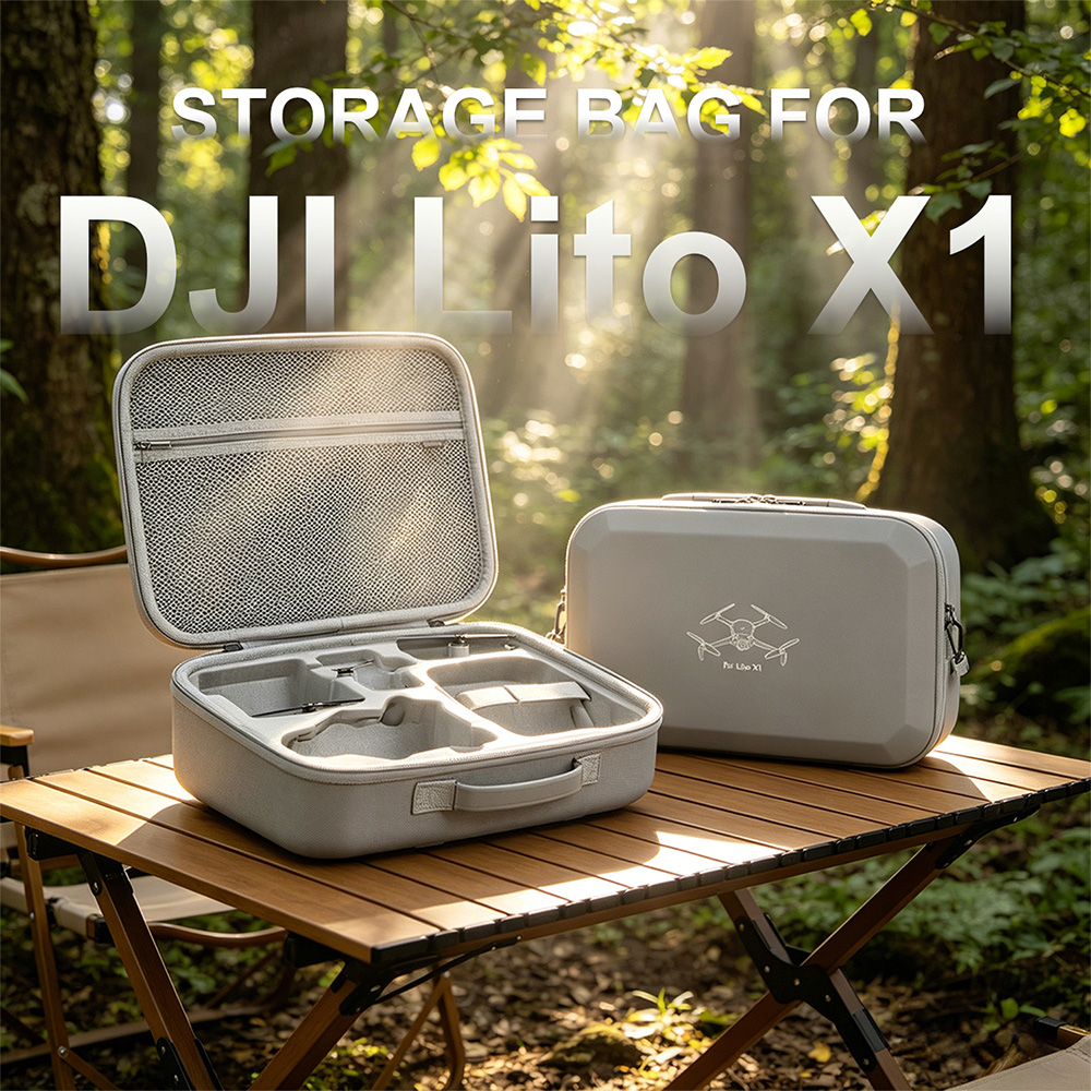XFJI PU Leather Hard Shell Sho - Drone Carrying Case บทวิจารณ์และราคา