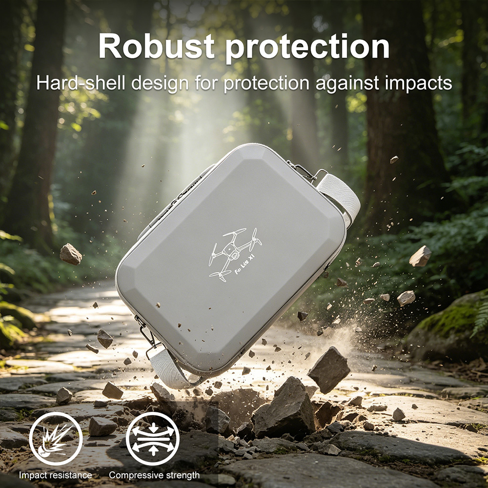 XFJI PU Leather Hard Shell Sho - Drone Carrying Case บทวิจารณ์และราคา
