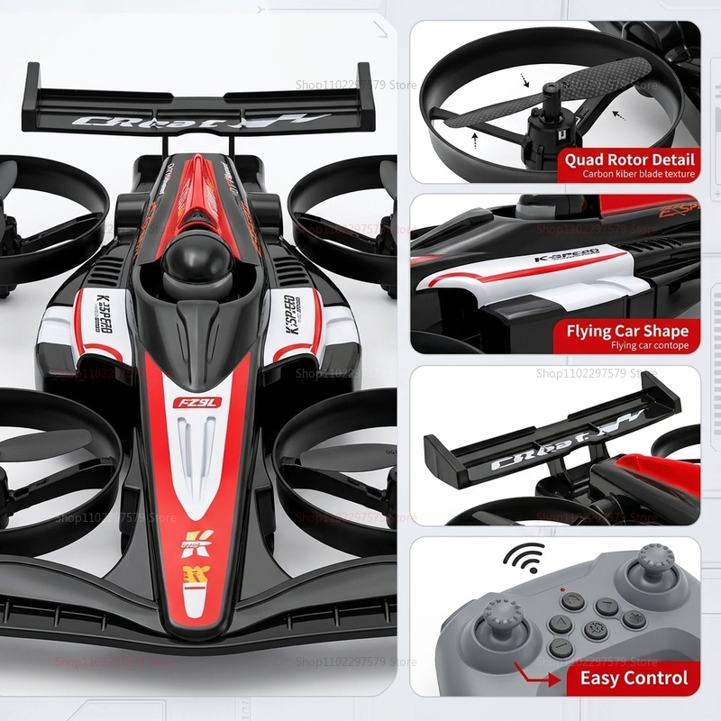 Mini RC Flying Car Transformab - Drone Remote Controller Lanyard บทวิจารณ์และราคา