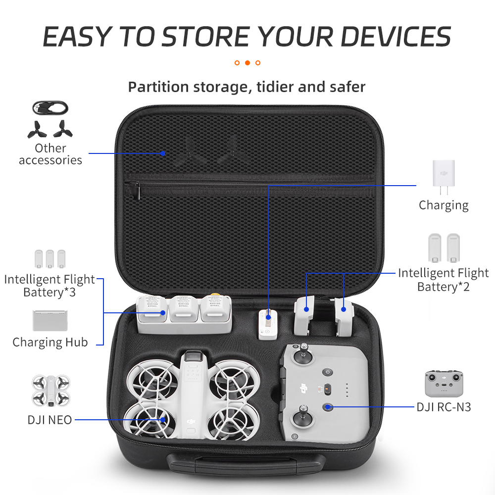 XFJI Carrying Case Compatible  - Drone Carrying Case บทวิจารณ์และราคา
